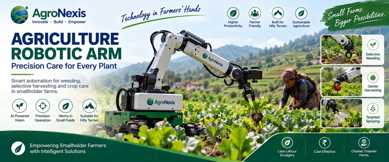 AgroNexis agricultural robotic arm